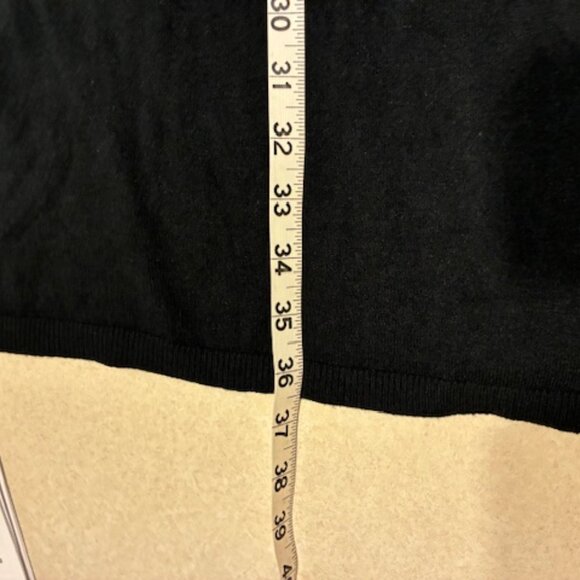 Merona Women's Black Long Sleeve Knit Sweater Dress Size XL Goth Holiday Cozy - Picture 7 of 8